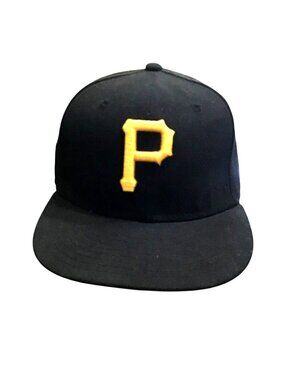 MLB PITTSBURGH PIRATES FLEXFIT 6 5/8 BLACK HAT